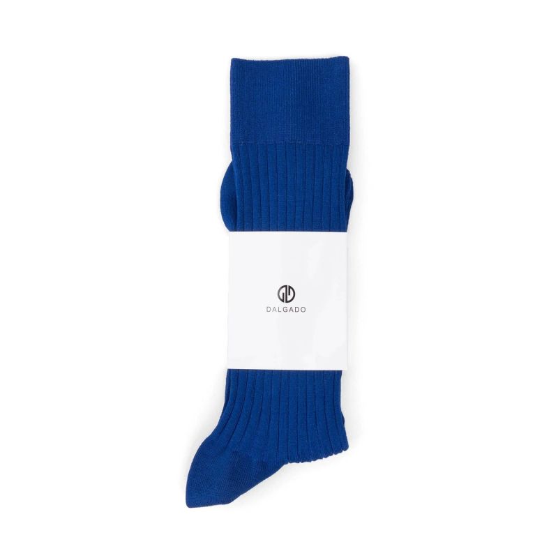 3-Pack Scottish Lisle Cotton Socks Royal Blue Fabio image