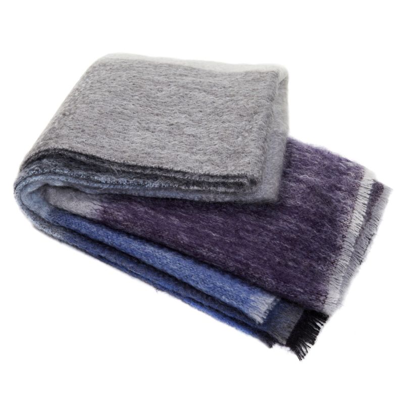 Large Mohair Throw Cascade Cloud image