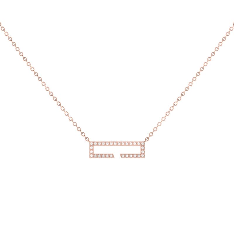 Swing Necklace In 14 Kt Rose Gold Vermeil On Sterling Silver image