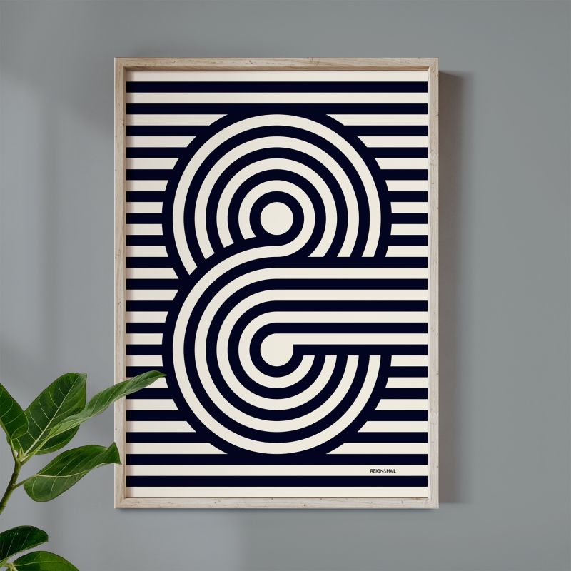 Ampersand - Geometric Typography Print image