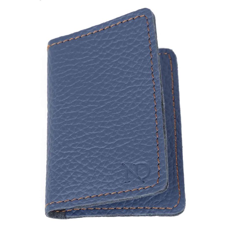 Bishopsgate Blue Leather Credit Card Holder image