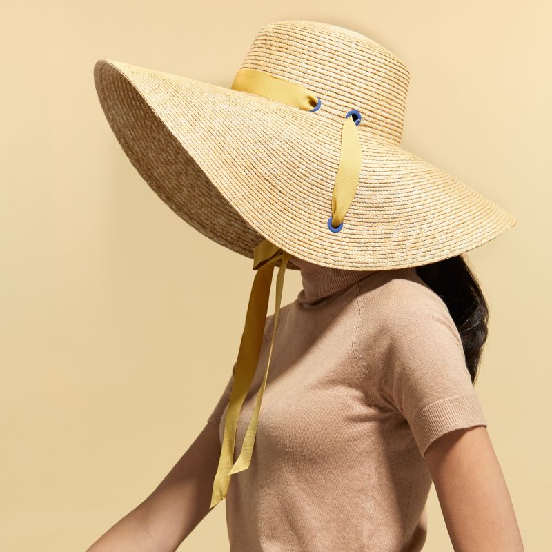 Stylish Extra Wide Straw Hat image