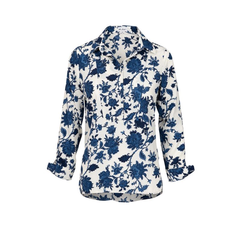 Soho Shirt In Blue & White Flower image