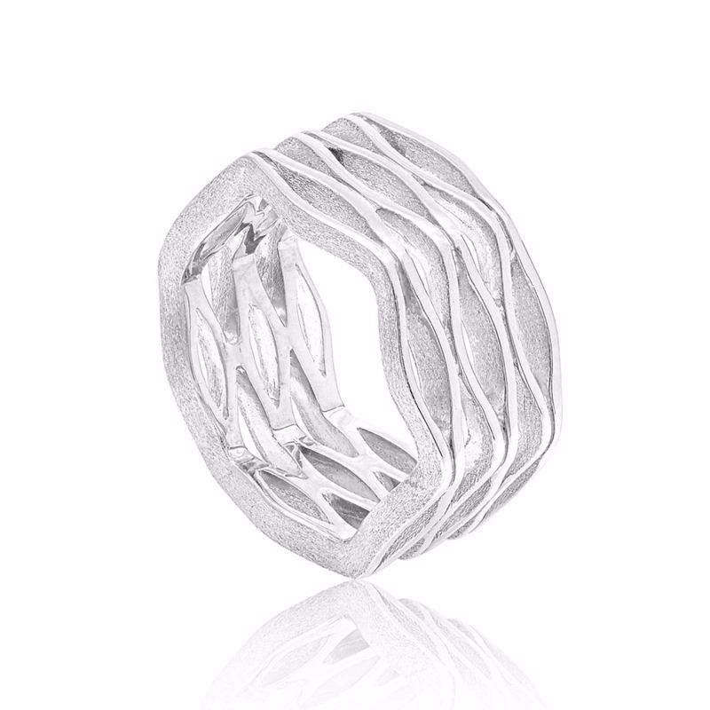 Sterling Silver Onda Ring image