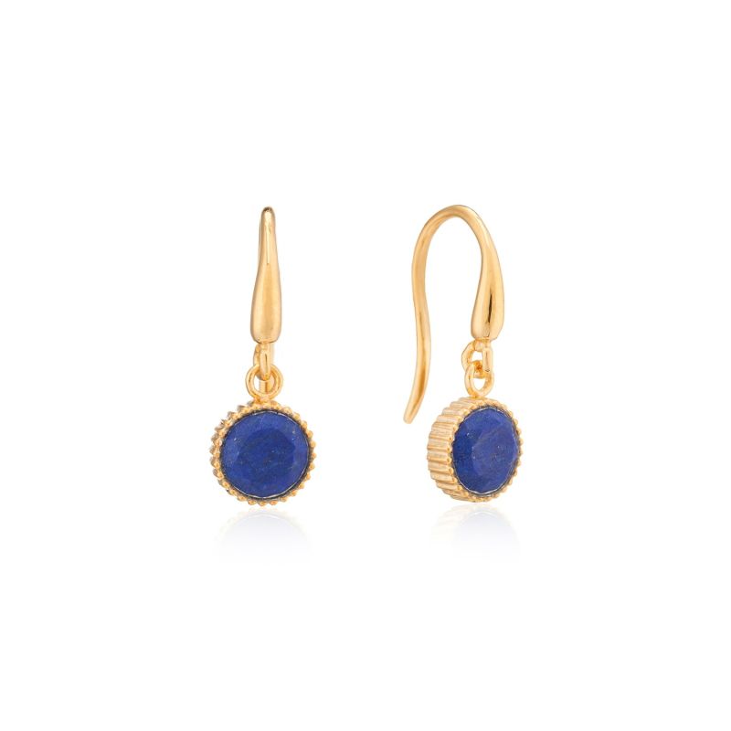 Barcelona September Birthstone Hook Earrings Lapis Lazuli image