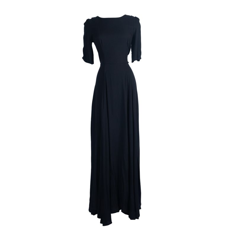 Black Reversible Fitted Maxi Dress image