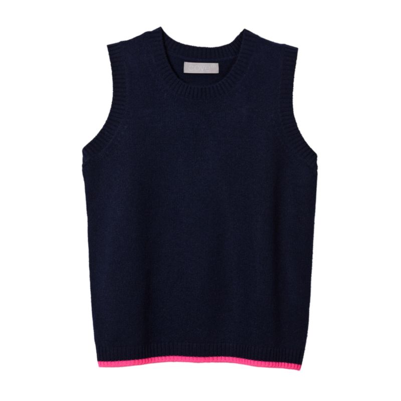 Tilly Tank Navy & Pink image