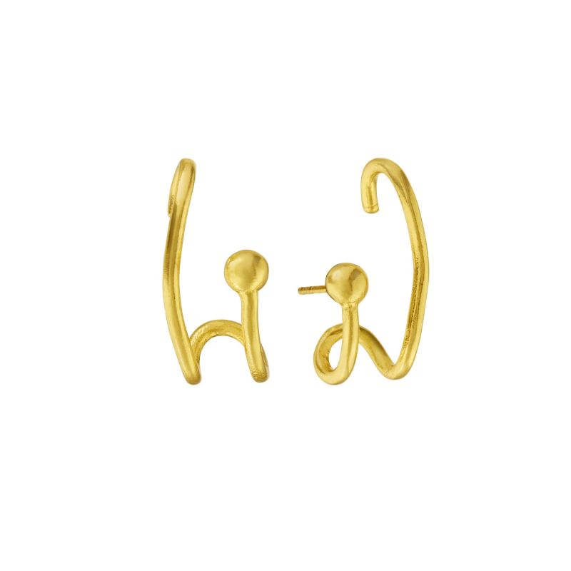 Odette Gold Stud Earrings image