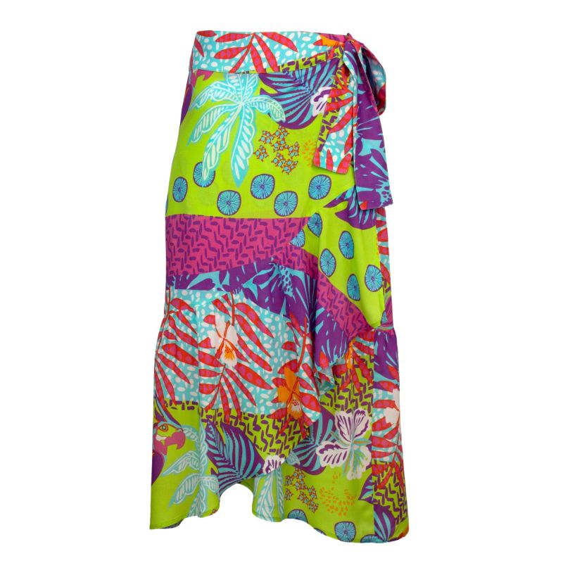 Printed Viscose Envelope Skirt image