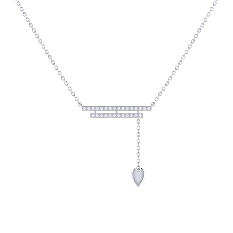 Wrecking Ball Lariat Necklace In Sterling Silver image