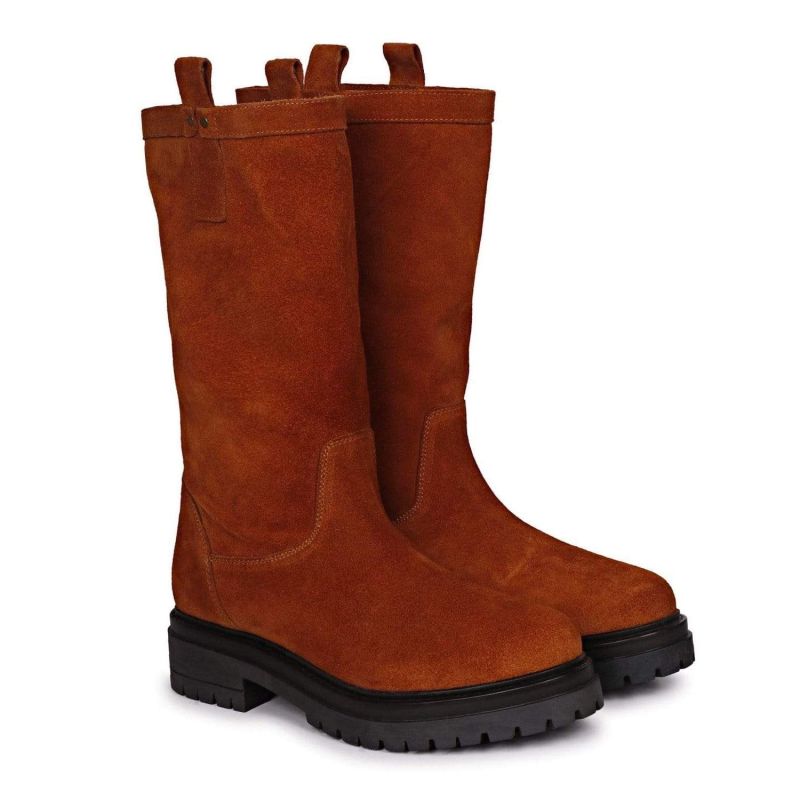 mens suede pull on boots