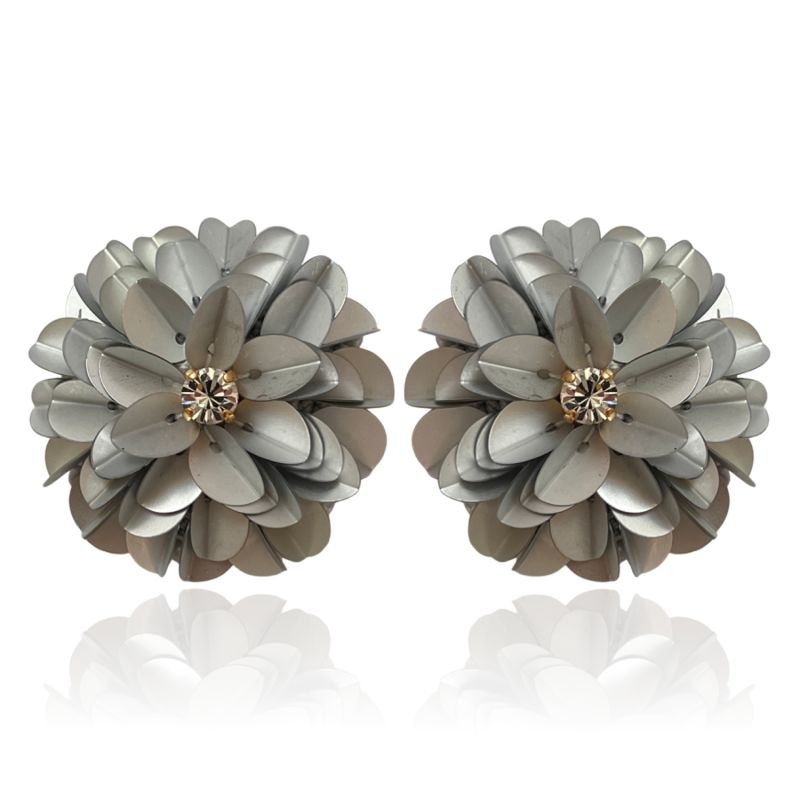 Blossom Studs Satin Silver image