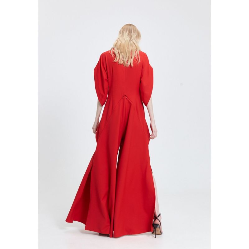 Monosuit Jumpsuit Lea With Pants- Skirt - Red image