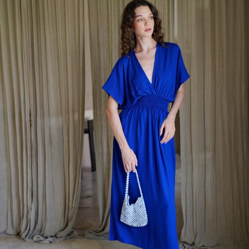 Olivia Maxi Dress In Indigo image