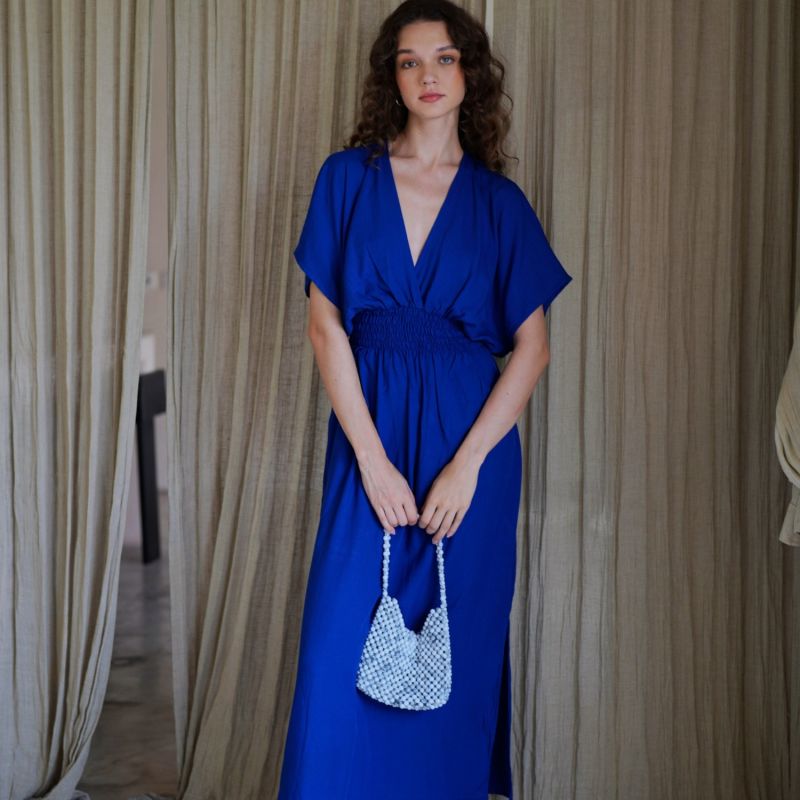 Olivia Maxi Dress In Indigo image