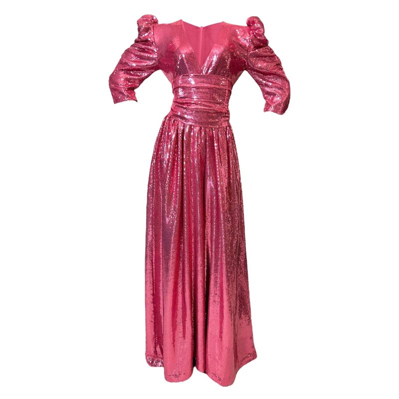 Olivia Rose Pink Sequin Palazzo Jumpsuit image