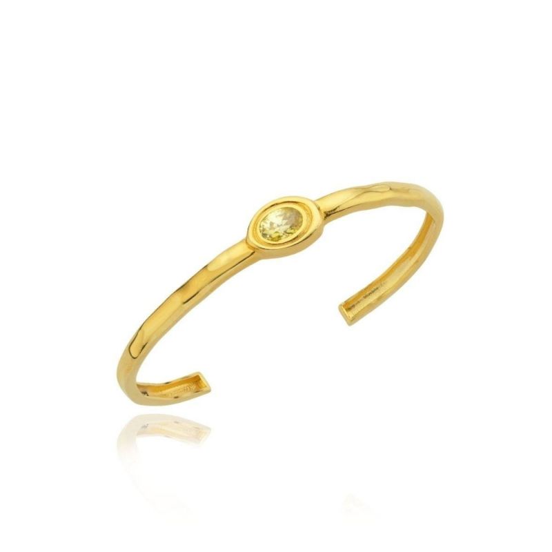 Olivia Yellow Stone Handcuff image