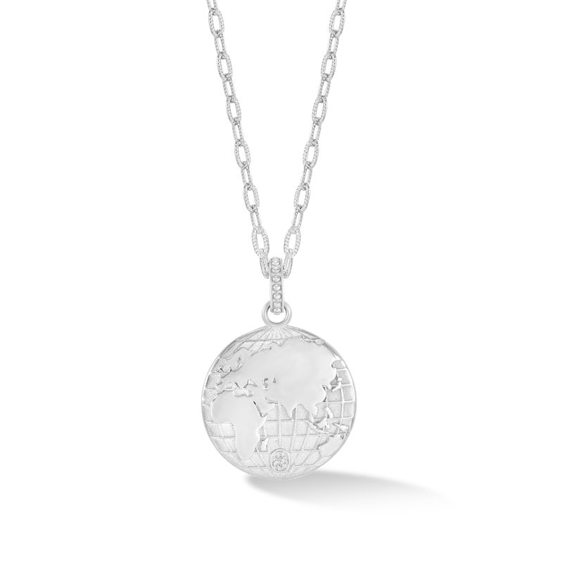 One World Talisman Necklace In Silver image