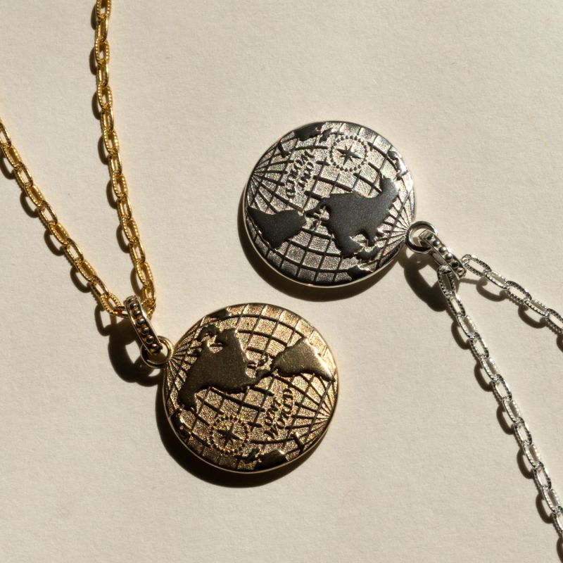 One World Talisman Necklace In Gold image