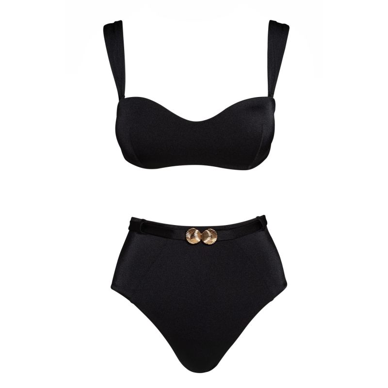 Onyx Seashell Classic High Waist Bottom image