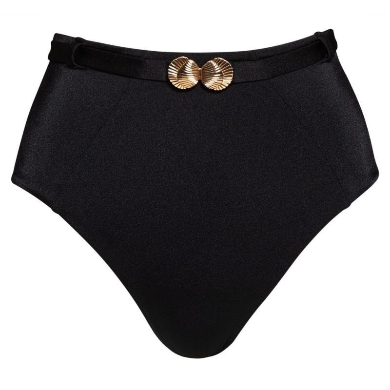 Onyx Seashell Classic High Waist Bottom image