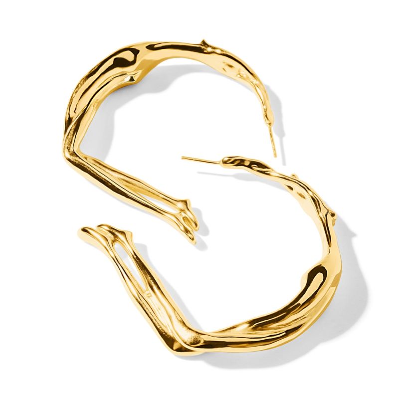 Gold Scarlett Large Hoops image