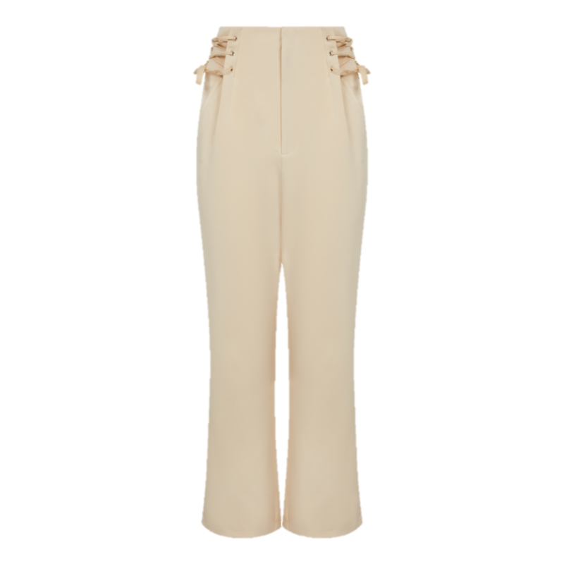 High Waisted Trousers Nude image