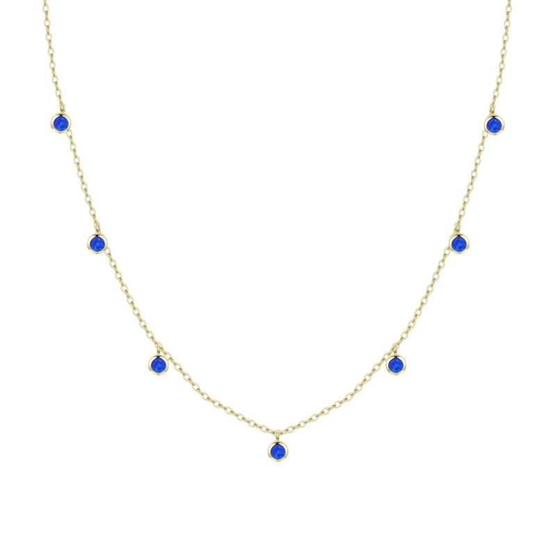 Opal Dew Drops Reversible Necklace - Indigo image