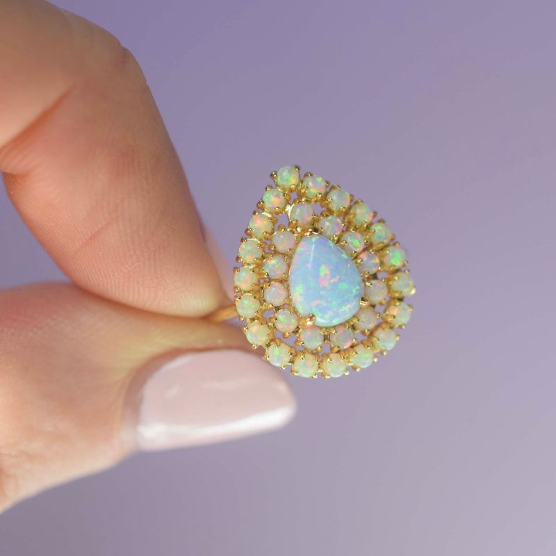 Opal Halo Ring image