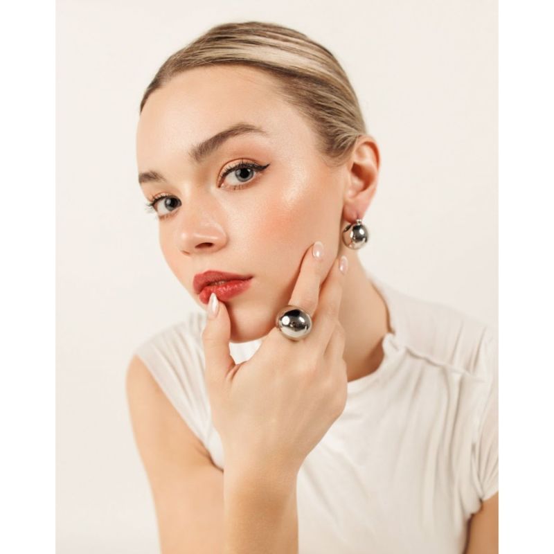 Ophelia Dome Chunky Ring - Silver image