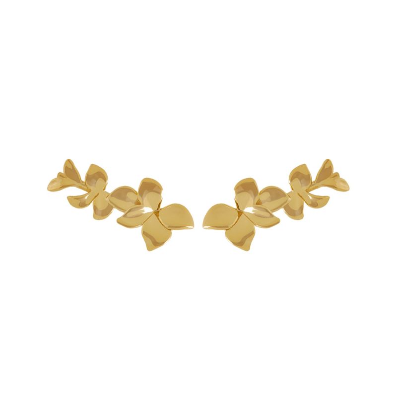 Orchid Gold Ear Climbers image