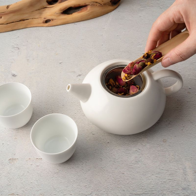 Leiph Self-Heating Teapot Set-Jasmine White image