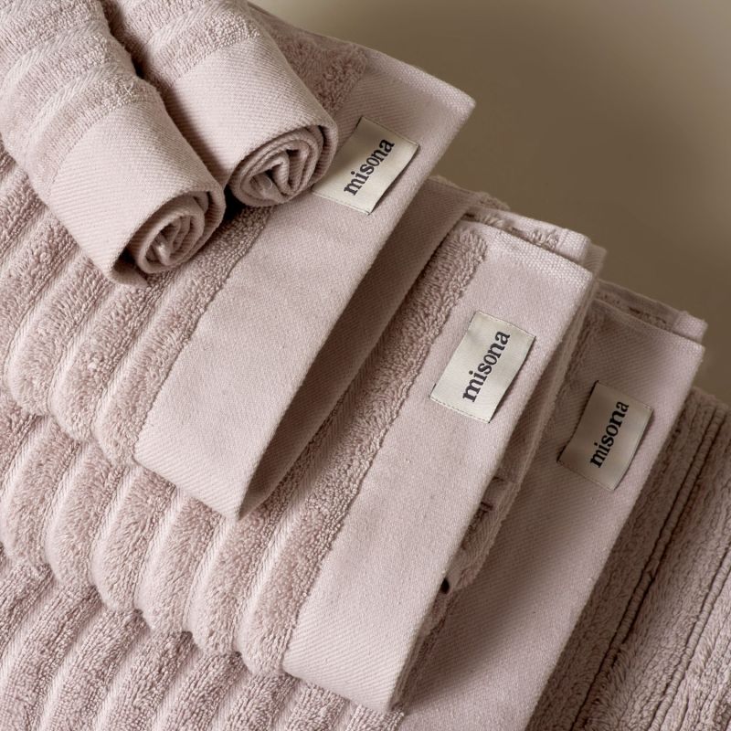 Organic Cotton Bath Towel Set - Blush Pink, Misona