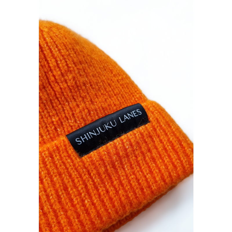 Origin Ribbed Beanie - Flecked Orange image