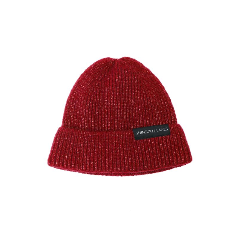 Origin Ribbed Beanie - Flecked Red image