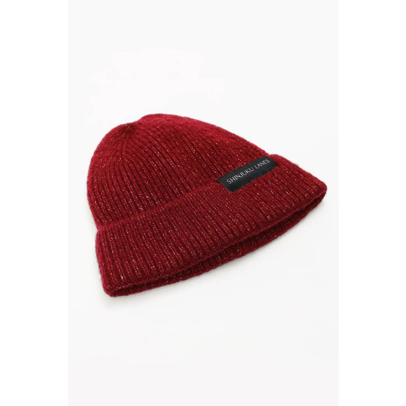 Origin Ribbed Beanie - Flecked Red image
