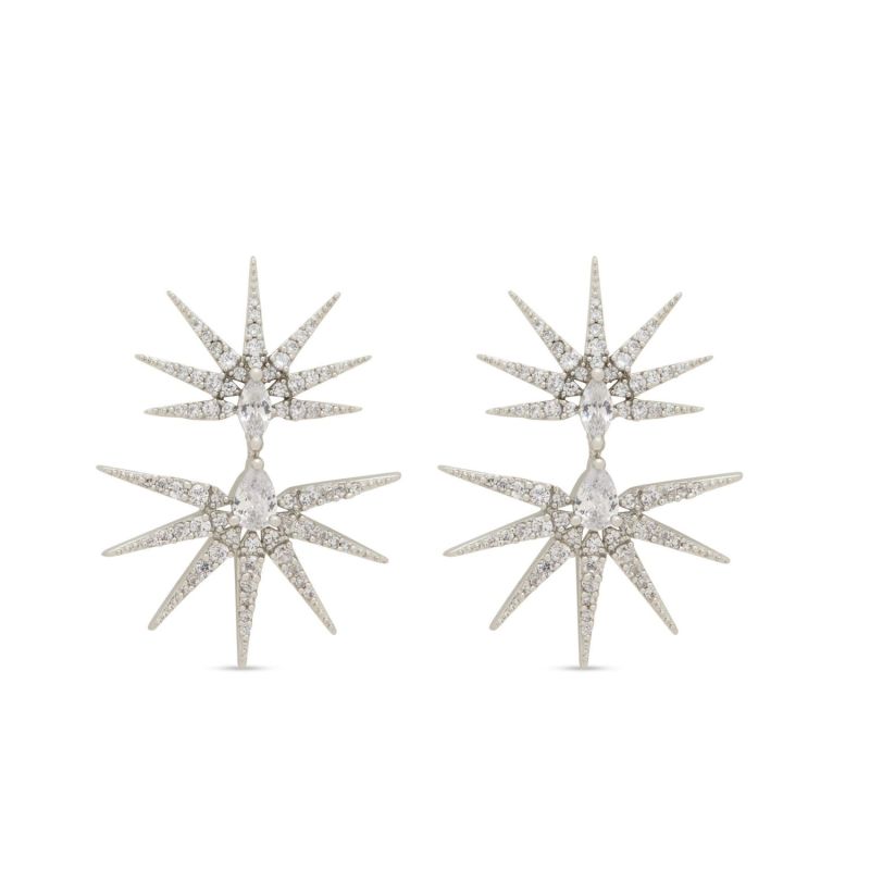 Orion Earrings - Rhodium image