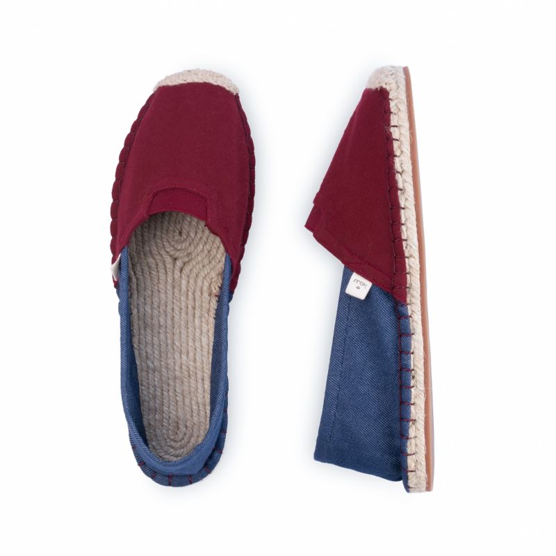 Handmade Vegan Extrafit Espadrilles For Women In Very Berry Red image