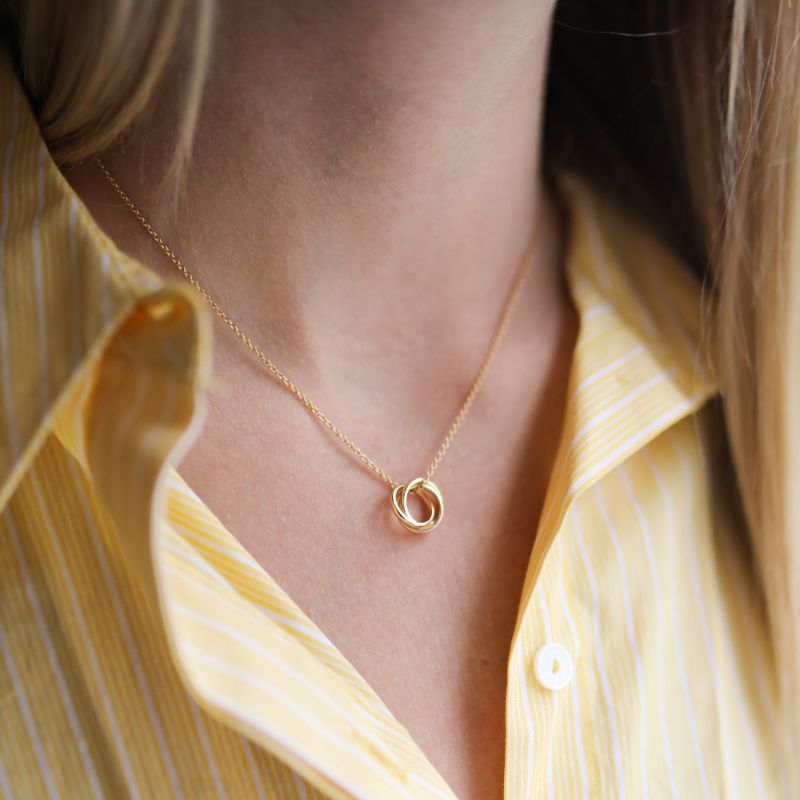 Gold ring hot sale necklace