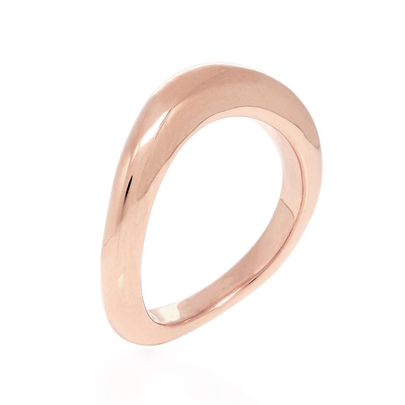 Rose Gold Wave Ring image