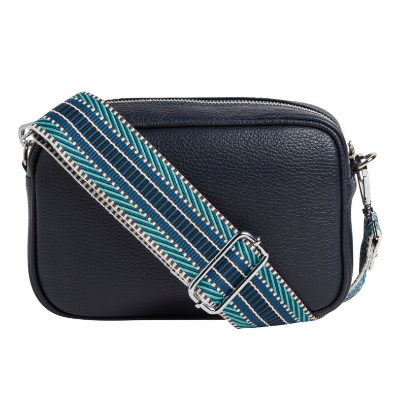 Crossbody Bag In Navy With Interchangeable Straps image