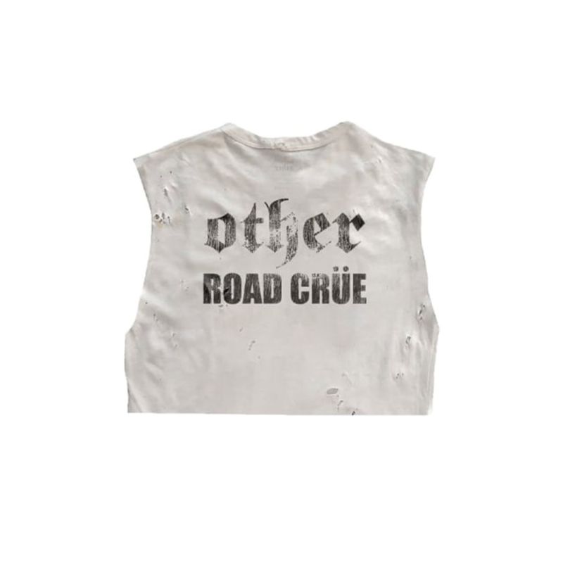 Other Road Crue Cropped - Thrasher Tank - White image