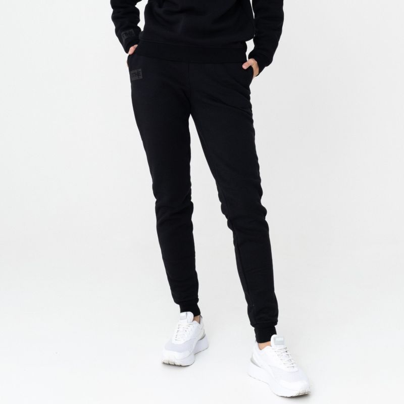 Otthie Knitted Cotton Pants - Black image