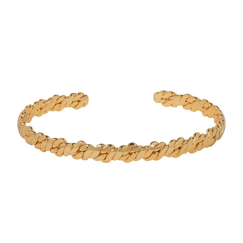 Otto Twisted Gold Bangle image