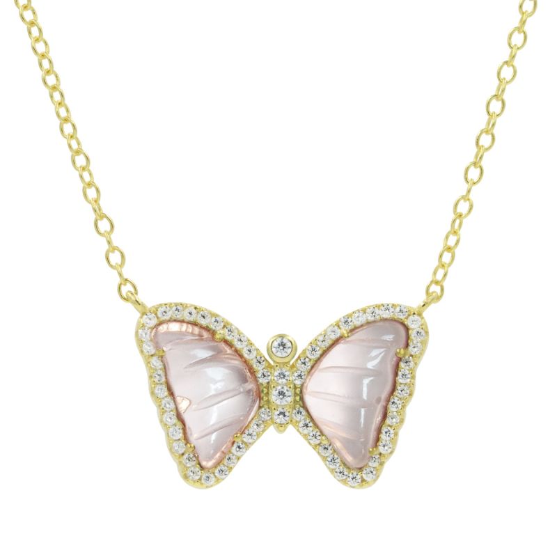 Mini Gemstone Butterfly Morganite image