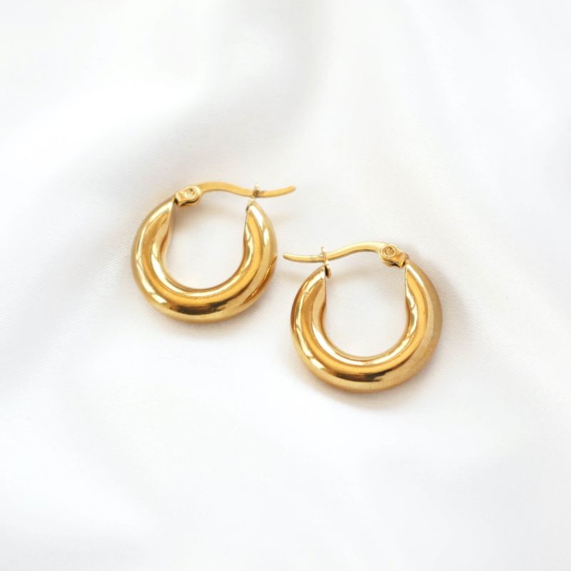 Chunky Gold Hoop Earrings - Jorunn