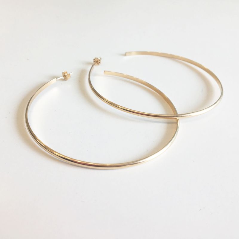 Oversized Monili Hoop Earrings