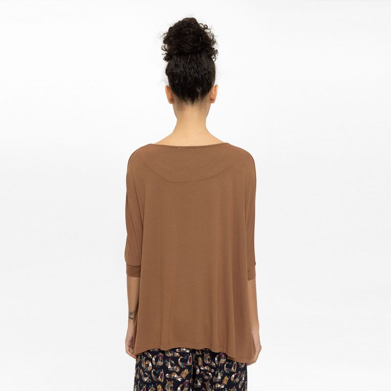 Oversized Blouse - Brown image