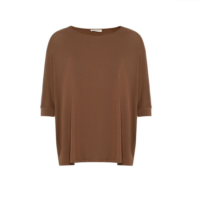 Oversized Blouse - Brown image