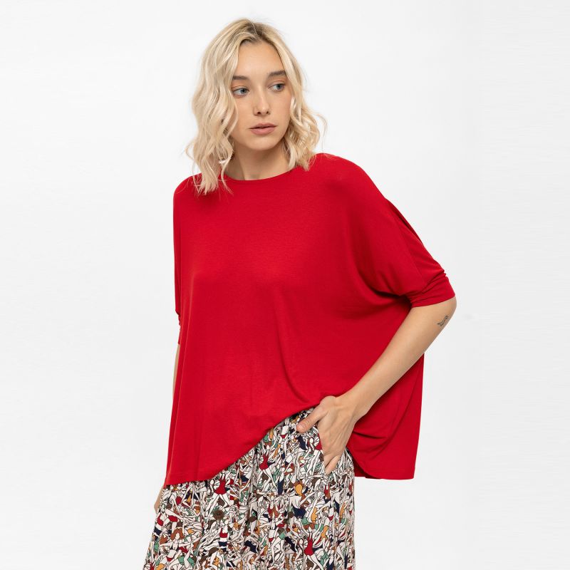 Oversized Blouse - Red image